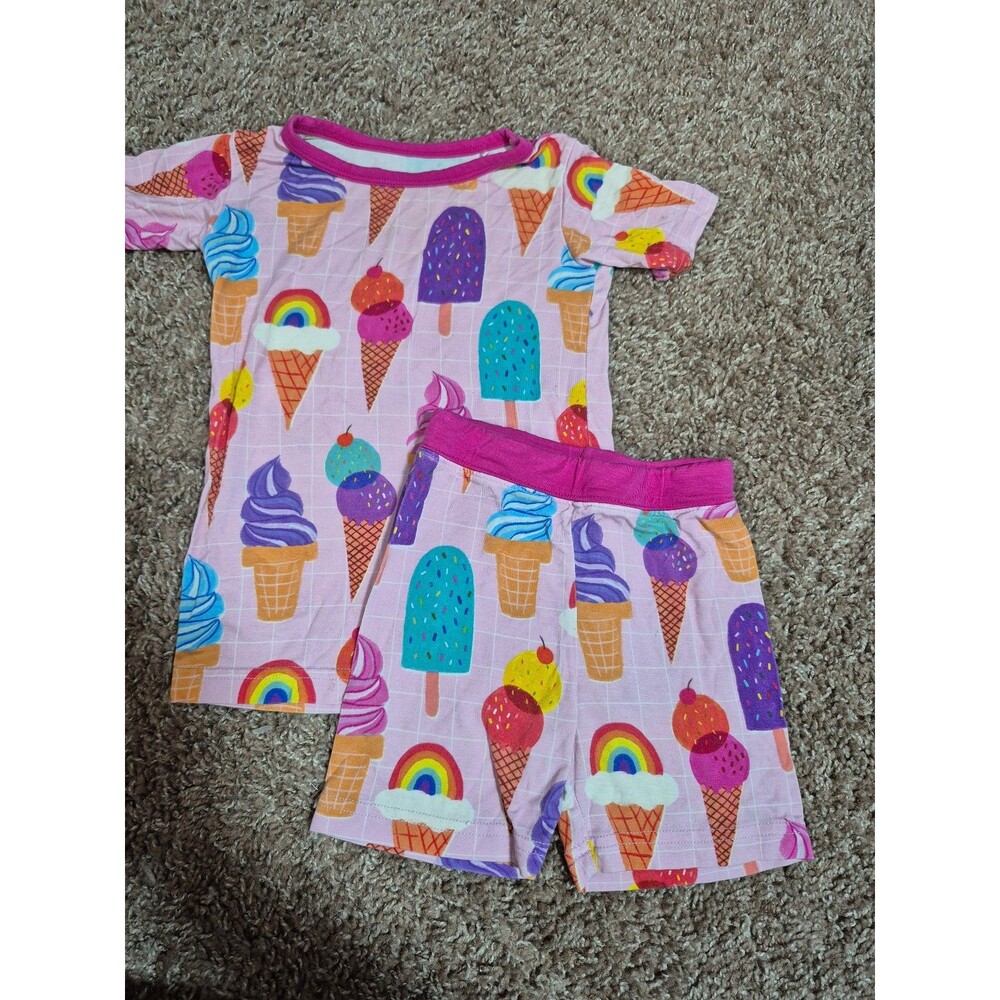 Little sleepies pjs size 2T icecream